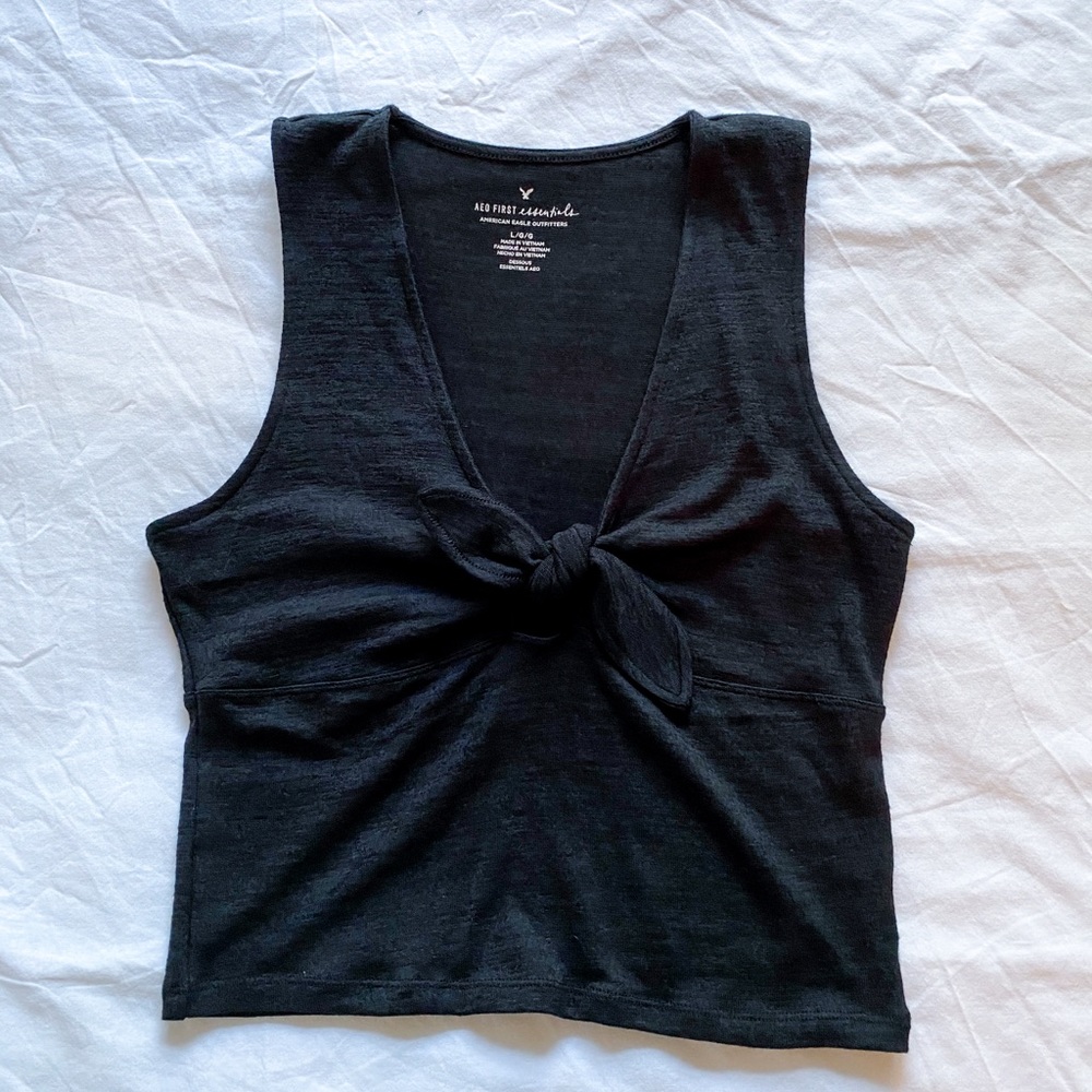 Front Tie Tank Top